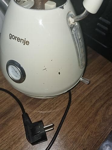 Gorenje elektrik çaydanı – retro dizaynlı, krem rəngdə kontakt human — 3