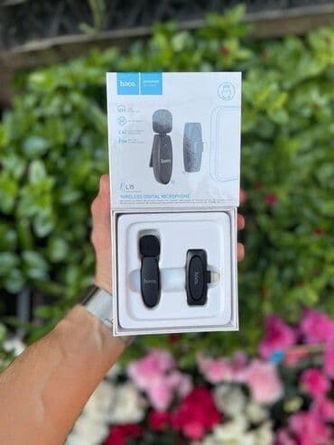 kondensator: "Apple iPhone" üçün simsiz yaxa mikrofonu "Hoco L15". ⚜️BÜTÜN MALLAR — 1