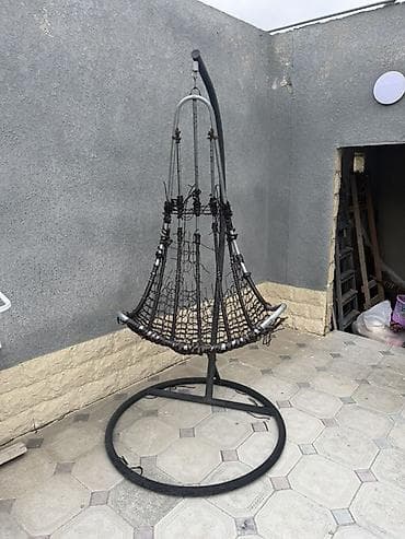 Digər bağ, çöl mebeli: Oturacaq-yelləncək, Zontiksiz, Metal — 1