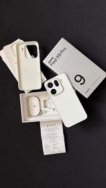 honur telfon: Oppo Find X9 Pro, 512 GB, rəng - Ağ, Face ID, Simsiz şarj, Zəmanət — 1