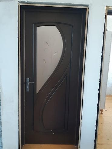 sehf qapi: Qapı – otaq arası, şüşəli dizayn - Material: MDF/laminat örtüklü ağac — 2