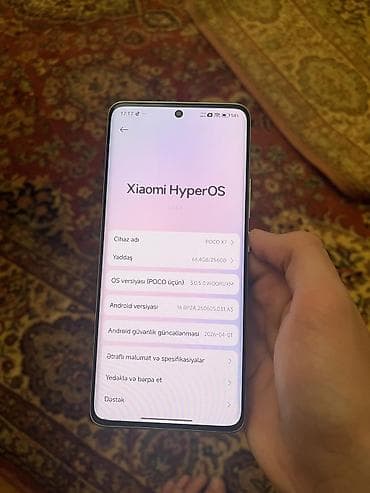 honor x7: Poco X7, 256 GB, rəng - Gümüşü, Sensor — 8