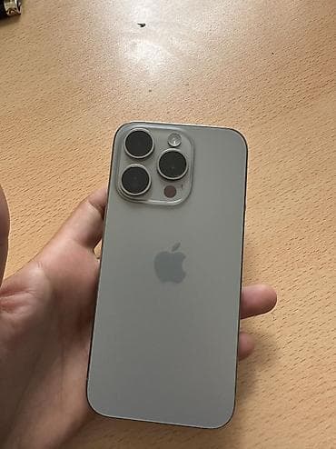IPhone 15 Pro, 256 GB, Natural Titanium, Barmaq izi, Face ID, Simsiz şarj — 3