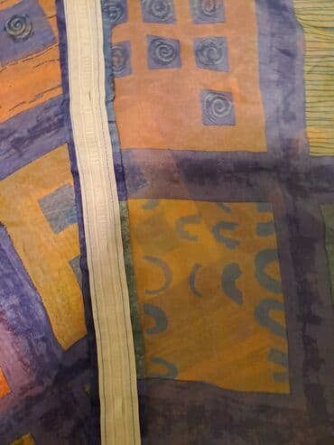 тюль белый: Yeni, Tül, rəng - Göy — 6