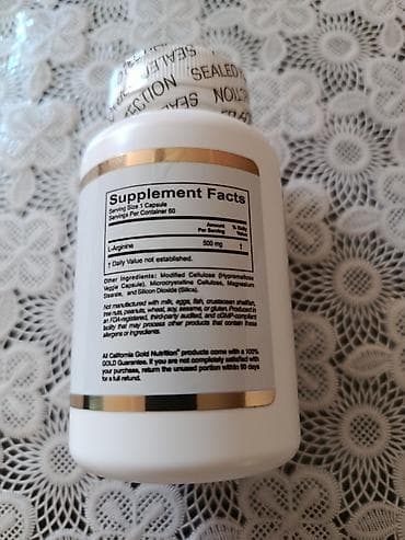 Красота и здоровье: Məhsul: California Gold Nutrition L-Arginine, 500 mq - Tərkib: Hər — 2