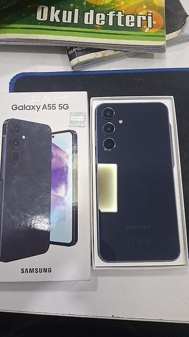 Samsung Galaxy A55, 256 GB, rəng - Göy, İki sim kartlı