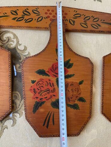 mətbəx əşyası: Dekor taxta dəsti 1 asılqanı və 3 taxtası var, sovet malı, işlənməmiş — 3