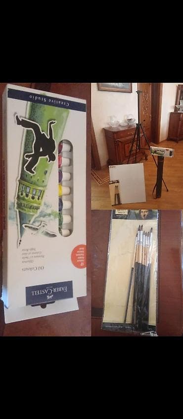 Rəssamlar üçün komplekt tezedi Tərkib: - Tripod tipli molbert