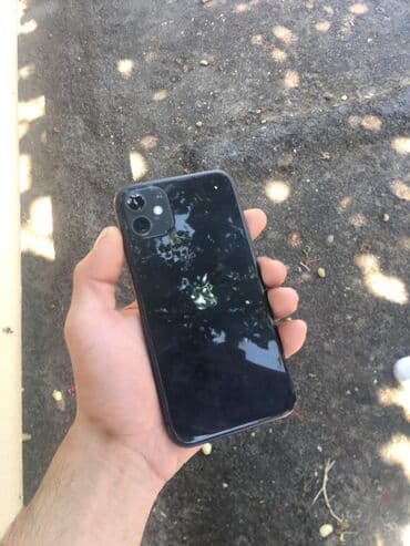 iphone x arxa şüşə qiyməti: IPhone 11, 128 GB, Black Titanium, Simsiz şarj, Face ID — 2