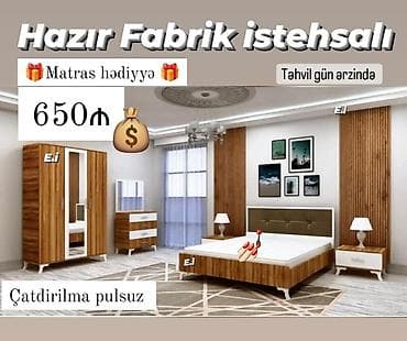 Yataq otağı dəsti rəng seçimi var lalafo.az -da Yataq otağı dəsti rəng seçimi var