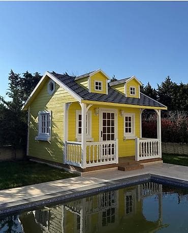 domax mebel: Bağ evi/bağ üçün dekorativ taxta kottec - Material: rənglənmiş taxta — 10