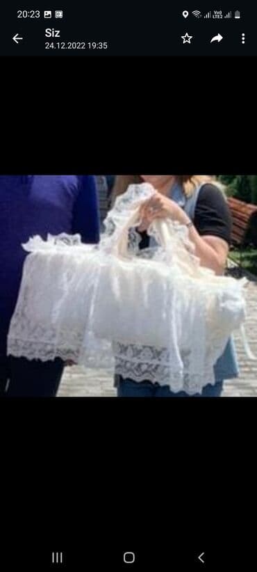 купить детскую коляску бу: Küpürlü, qarşı tərəfində iri bantiki var. Heç işlənməyib.Endirim — 1