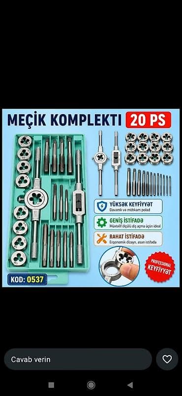nabor hacar: Mecik Komplekti – 20 PS Kod: 0537 Peşəkar keyfiyyətli, davamlı və — 1