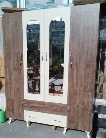laminat qiyməti: Yeni, Açılan, 4 qapılı Düz dolab, Dolab-asılqan, Azərbaycan — 3