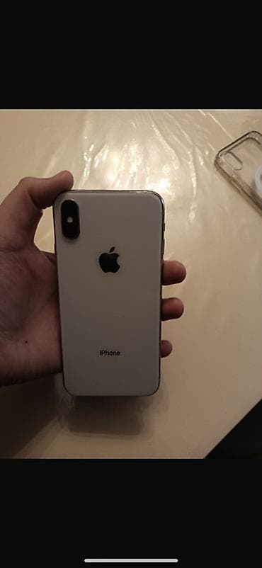 IPhone X, Gümüşü, Simsiz şarj lalafo.az -da IPhone X, Gümüşü, Simsiz şarj