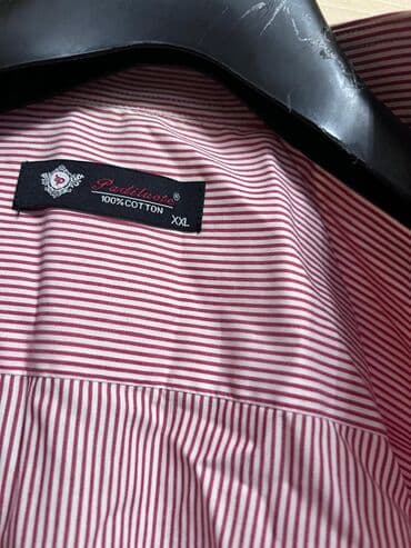 черно белые мужские футболки: Мужская рубашка, 2XL, цвет - Красный — 3