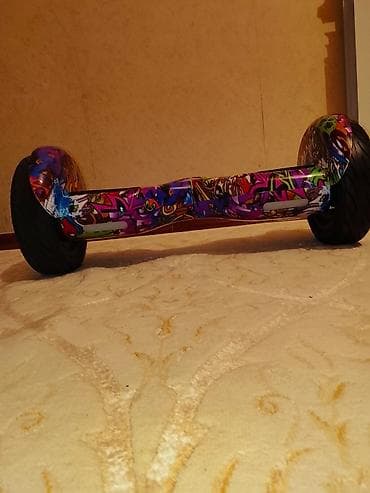 Qraffiti dizaynlı balans skuter (hoverboard) - Rəngarəng, qraffiti