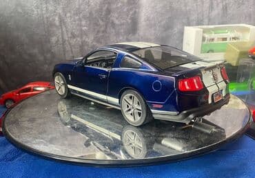 metbex tavan modelleri: Коллекционная модель Ford Mustang Shelby GT500 blue with white stripe — 16