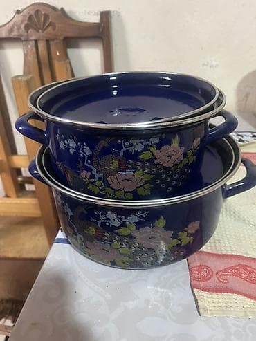 çuğun tava: Qazan, rəng - Göy — 1