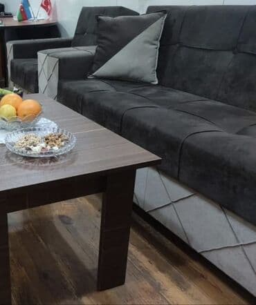 2 ci əl divanlar: İşlənmiş, Divan, Jurnal masası, 2 kreslo, Divan, Bazasız, Açılmayan — 3