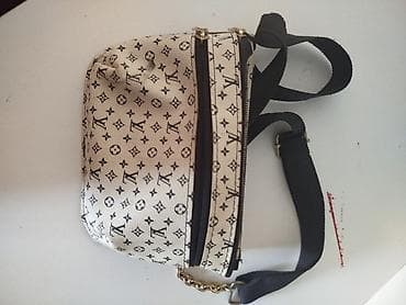 luis vuitton: Aksessuar çanta – bel/çiyin üçün mini model - Rəng: krem-ağ fon — 1