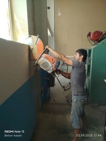 qapi kraskalari: Beton kəsmə xidməti - Divar, döşəmə və tavanlarda dəqiq kəsimlər - — 4