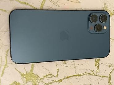 IPhone 12 Pro Max, 128 GB, Göy, Simsiz şarj, Face ID