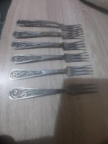 Məhsul: Metal çəngəl dəsti - Miqdar: 6 ədəd - Material: paslanmayan