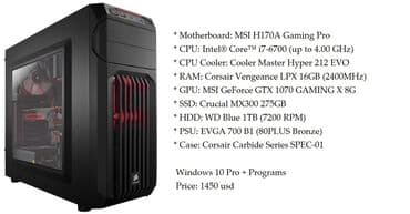 komputer i7: Fərdi kompüter yüksək performanslı komponentlərlə yığılmışdır. Sistemə — 1