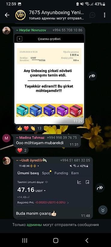 Xidmət: Anyunboxing dəvət proqramı – komanda qur, komissiya qazan