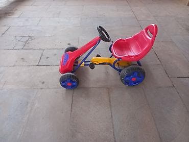 park masini: Uşaq pedal maşını – “Speedcar” go-kart - Rənglər: qırmızı, mavi, sarı — 1
