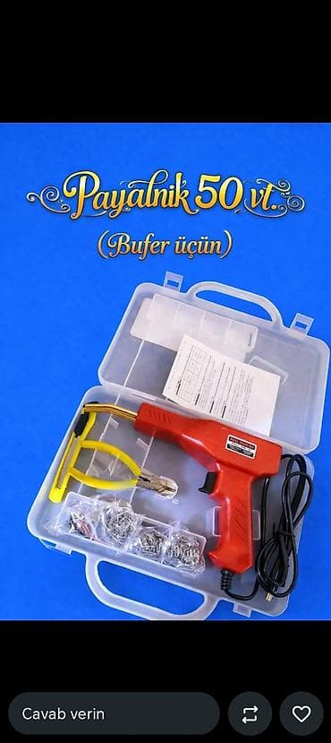 Plastik bufer təmiri üçün payalnik seti – 50 Vt Məhsulun təsviri: -