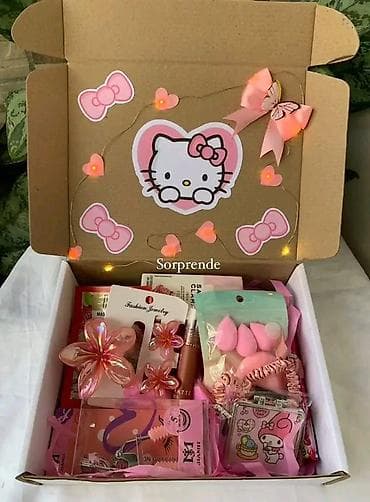 Şirin hədiyyə qutuları – plyuş oyuncaq + şirniyyat seçimi İstədiyiniz — 10