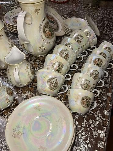 Çay dəsti, Farfor, Madonna, 6 nəfərlik, Almaniya — 2