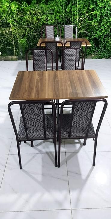 divan restoran: Kafe üçün stol-stul dəsti. 7 ədəd MDF (su götürməyən, keyfiyyətli) — 2
