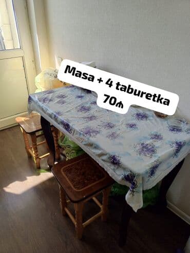işlənmiş stul: Masa 4 taburetka 70 AZN Yaxşı vəziyyətdədir ✔️ köçlə bağlı tecılı — 1