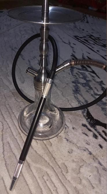 Nargilə dəsti – metal gövdəli, şüşə kolbali Xüsusiyyətlər: - Yüksək