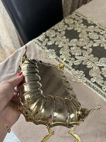 cerez: Cox qedimi sunumluq .Metal dekorativ süfrə qabı/tray - Material — 2