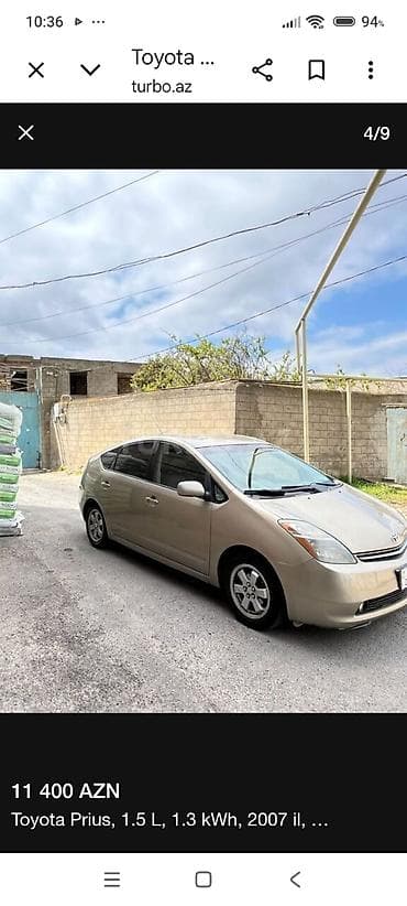 satılık atv: Toyota Prius: 1.5 l | 2007 il Hetçbek — 3