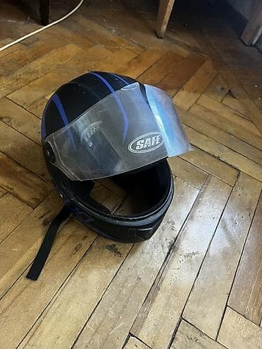 ful face kask: Mot motosiklet dəbilqəsi – SAFE markası, açıq üzlü (open-face) tip — 1