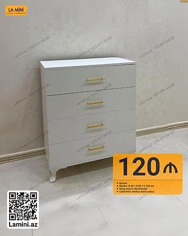 Komod – La Mini dizaynı - Model: 4 çekmecəli komod - Ölçülər — 1