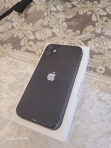 iphone şarj: IPhone 11, 64 GB, Qara, Zəmanət, Simsiz şarj, Face ID — 4