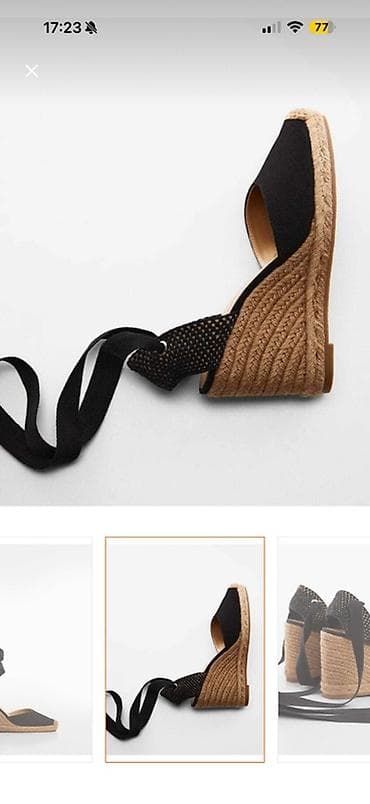 женские босоножки на танкетке: Qadın espadril platforma sandal 38 ölçü 1 dəfə geyinilib yeni kimidir — 3