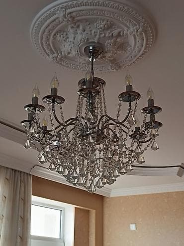 reklam işıqları: Çılçıraq, 8 lampa, Metal — 2