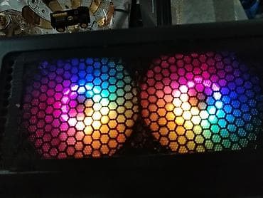 qara ekran şəkilləri: Masaüstü kompüter komplekti – oyun və gündəlik iş üçün. RAM 16 VIDEO — 4