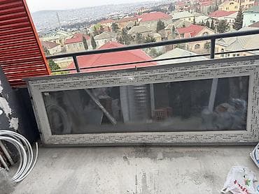 Schüco PVC pəncərə çərçivəsi və şüşə paket nett qapının