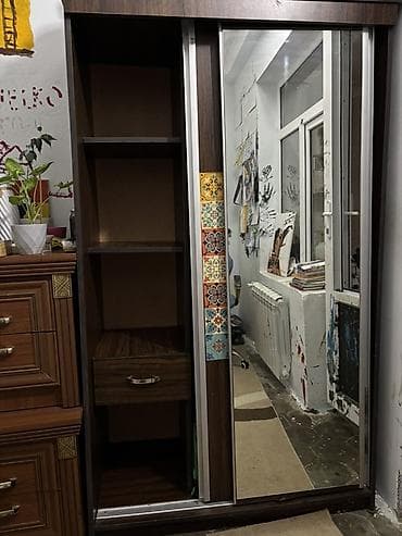 kohne dolab: Qarderob sürgülü güzgülü şkaf - Material: laminat/LDSP - Şkaf — 2