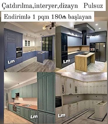 Mətbəx mebellərinin sifarişlə hazırlanması • Dizayn xidməti pulsuz •