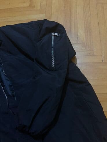 kişi dəri godəkcələr: Unisex bomber gödəkçə - Model: oversize bomber - Rənglər: qara - — 9