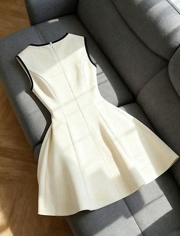 mini etekler: SHEİN TƏZƏ Zərif, klassik tərzdə qadın paltarı - Rəng: krem (ivory) — 2